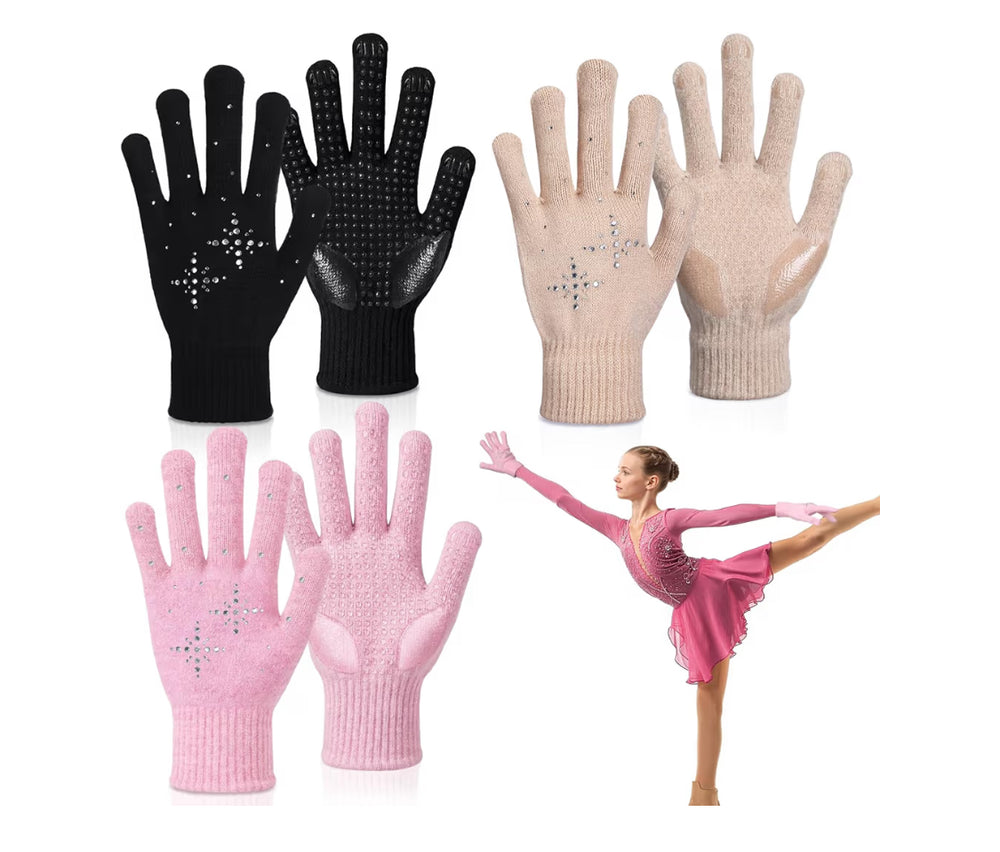 Gloves - Rhinestone Grip Knit Gloves - Salty Gold Supply Co. | Salty Gold Supply Co.