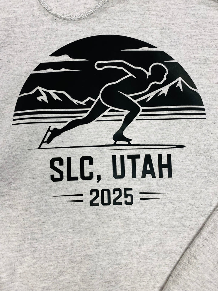 Speedskating Sweatshirt, SLC, Utah, 2025 - Salty Gold Supply Co. | Salty Gold Supply Co.