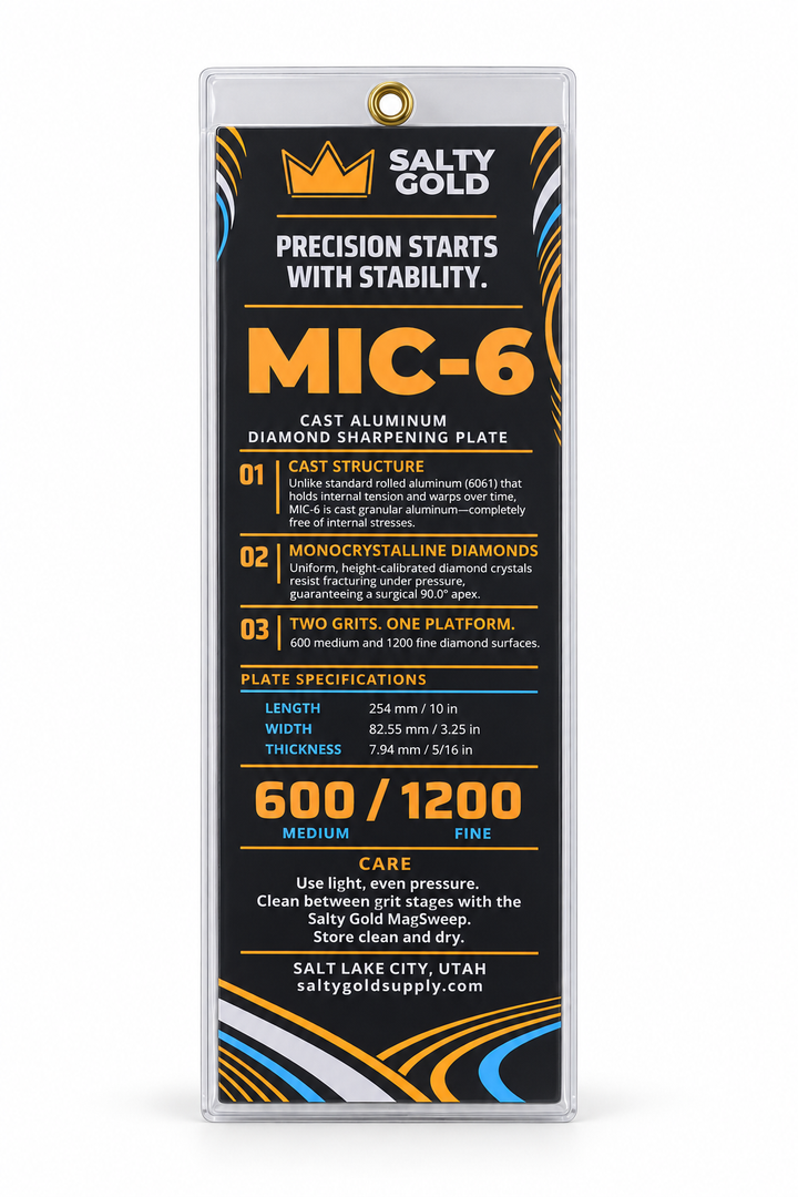 Salty Gold Sharpening Stone (double-sided)