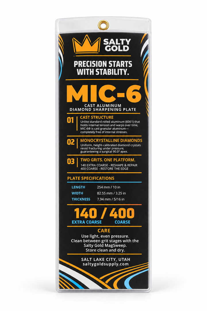 Salty Gold Sharpening Stone (double-sided)