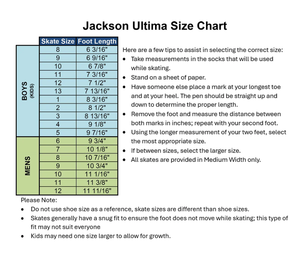 Jackson Classic 552 Figure Skate Boys/Men (Black) - Salty Gold Supply Co. | Salty Gold Supply Co.